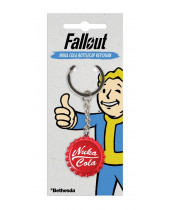 Fallout Metal Keychain Nuka Cola Bottlecap 4 cm