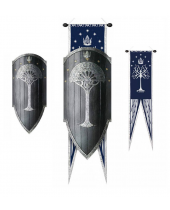 Lord of the Rings replika 1/1 Gondorian Shield with Flag 113 cm