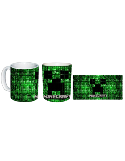 Minecraft - Creeper Mosaic hrnček obrázok 1