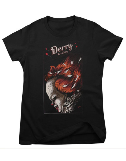 Stephen Kings IT - Pennywise Derry is Calling (dámske tričko) obrázok 1