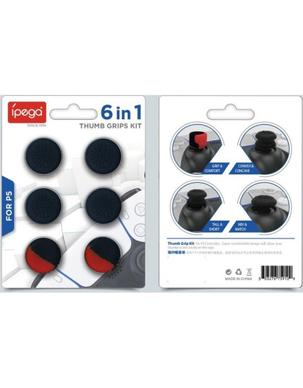 iPega 6 in 1 Thumb Grips Kit (PS5) obrázok 1