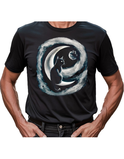 Midnight Cat - Moon Spirit (tričko) obrázok 1