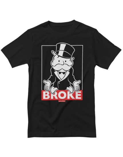 Mr. Monopoly - Broke (T-Shirt) obrázok 1