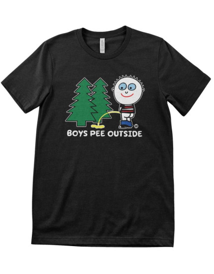 Todd Art - Boys Pee Outside (tričko) obrázok 1