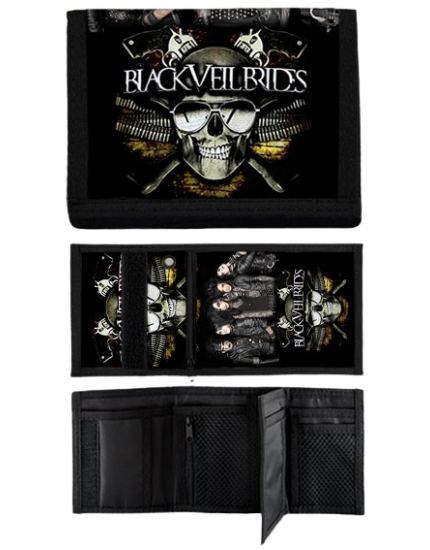 Black Veil Brides Skull peňaženka obrázok 1