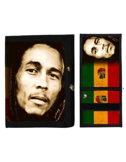 Bob Marley Face and Flag peňaženka obrázok 1