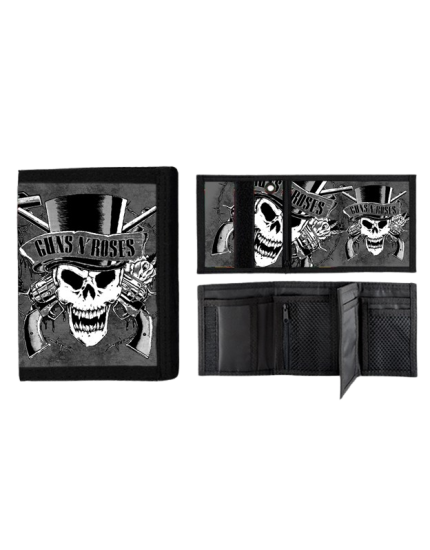 Guns N Roses Skull Grey peňaženka obrázok 1