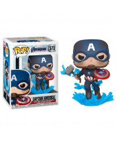 Pop! Marvel - Avengers Endgame - Captain America (With Broken Shield and Mjolnir)