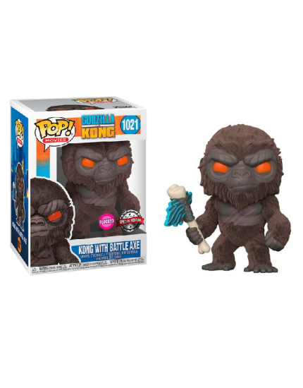 Pop! Movies - Godzilla Vs Kong - Kong with Battle Axe (Special Edition, Flocked) obrázok 1