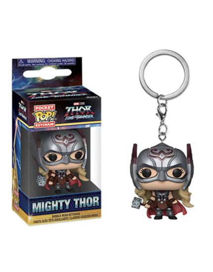 Pop! Pocket Keychain - Thor Love and Thunder - Mighty Thor obrázok 1