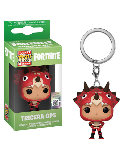 Pop! Pocket Keychain - Fortnite - Tricera Ops obrázok 1