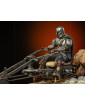 Star Wars The Mandalorian Deluxe Art Scale socha 1/10 Mandalorian on Speederbike 18 cm obrázok 3