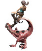 Tomb Raider Mini socha Lara Croft and Raptor 25 cm obrázok 3