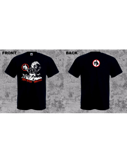 D.R.I. - Red Logo and Skeleton (T-Shirt) obrázok 1