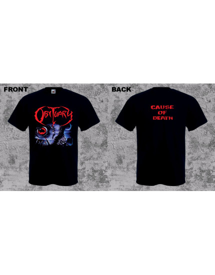 Obituary - Cause of Death (T-Shirt) obrázok 1