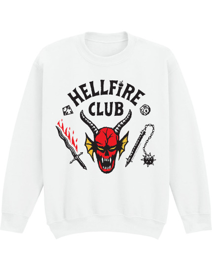 Stranger Things - Hellfire Club (White) (mikina) obrázok 1