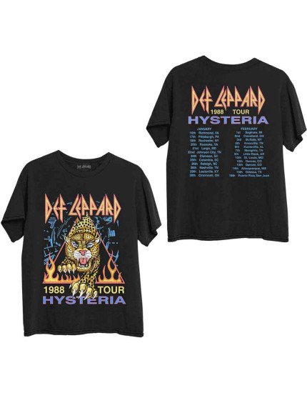 Def Leppard - Hysteria 88 (Back Print) (tričko) obrázok 1