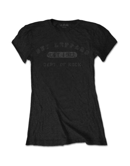 Def Leppard - Collegiate Logo (Black) (dámske tričko) obrázok 1