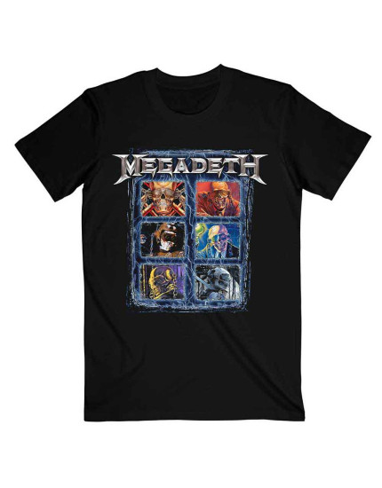 Megadeth - Vic Head Grid (Black) (tričko) obrázok 1