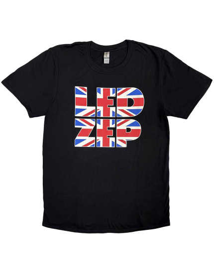 Led Zeppelin - Union Jack Type (Black) (tričko) obrázok 1