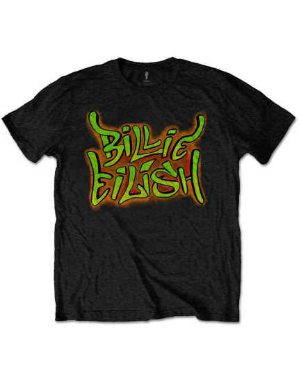 Billie Eilish - Graffiti (Black) (detské tričko) obrázok 1