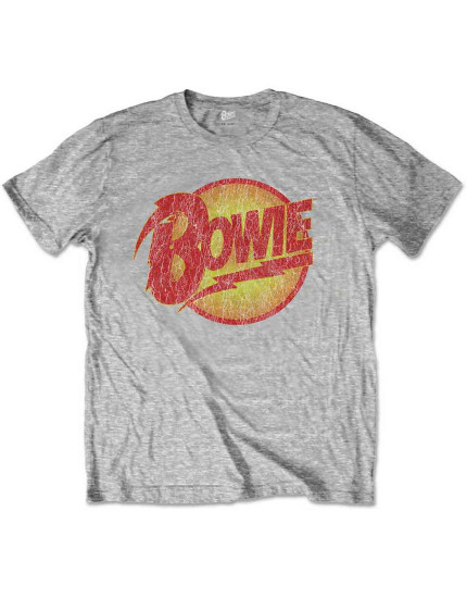 David Bowie - Vintage Diamond Dogs Logo (Heather Grey) (detské tričko) obrázok 1