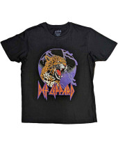 Def Leppard - Lightning Leopard (Black) (tričko)