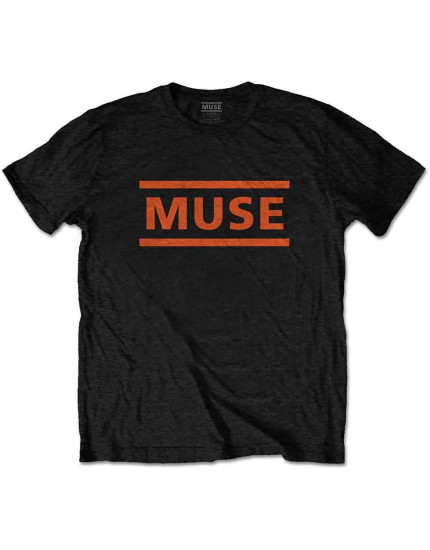 Muse - Orange Logo (Black) (tričko) obrázok 1
