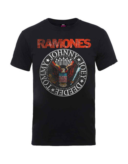 Ramones - Vintage Eagle Seal (Black) (tričko) obrázok 1