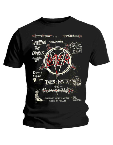 Slayer - Haunting 84 Flier (Black) (tričko) obrázok 1