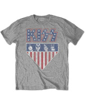 KISS - Stars And Stripes (Grey) (tričko)