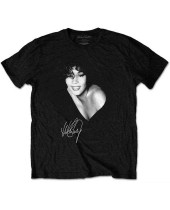 Whitney Houston - B&W Photo (Black) (tričko)