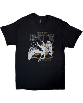 Led Zeppelin - US 1975 Tour Flag (Black) (tričko)