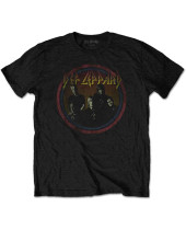Def Leppard - Vintage Circle (Black) (tričko)