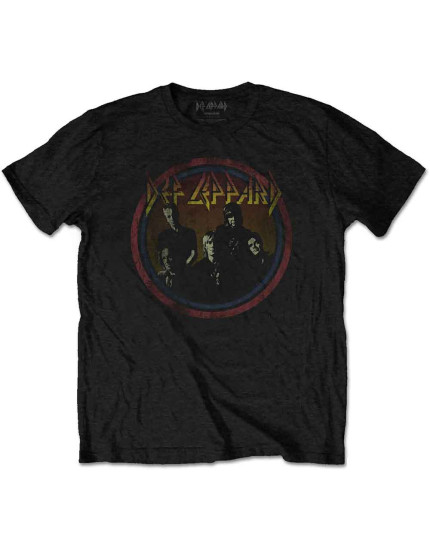 Def Leppard - Vintage Circle (Black) (tričko) obrázok 1