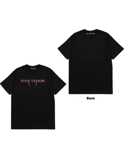 BlackPink - Pink Venom Logo (Back Print) (tričko) obrázok 1