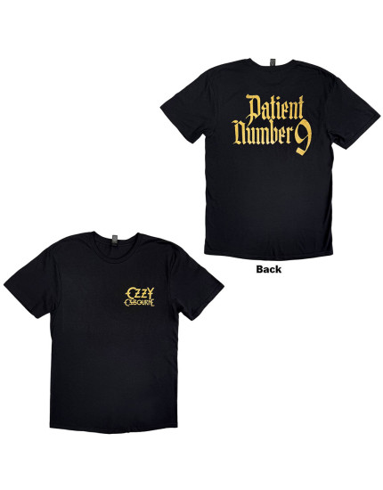Ozzy Osbourne - Patient No. 9 Gold Logo (Back Print) (tričko) obrázok 1