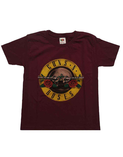 Guns N Roses - Classic Logo (Maroon Red) (detské tričko) obrázok 1