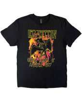 Led Zeppelin - Black Flames (Black) (tričko)