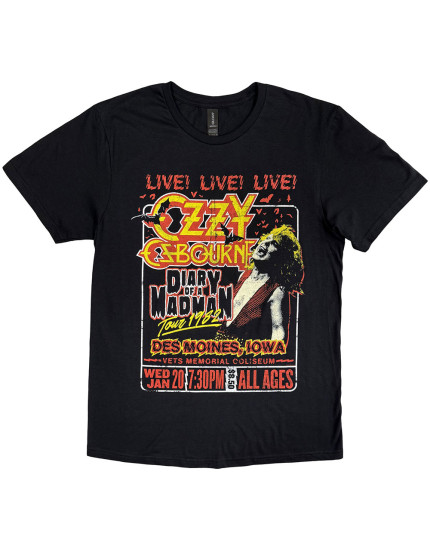Ozzy Osbourne - Diary of a Madman Tour (Black) (tričko) obrázok 1