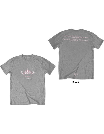BlackPink - The Album - Crown (Grey) (Back Print) (tričko) obrázok 1