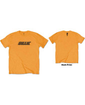 Billie Eilish - Racer Logo and Blohsh (Orange) (Back Print) (tričko)