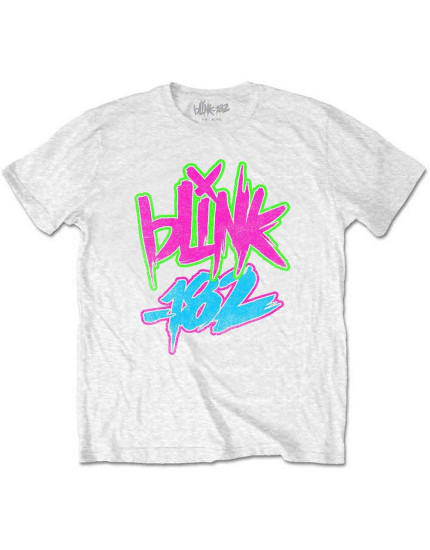 Blink-182 - Neon Logo (White) (detské tričko) obrázok 1