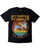 Led Zeppelin - USA Tour 75 (Black) (tričko)