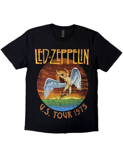Led Zeppelin - USA Tour 75 (Black) (tričko) obrázok 1