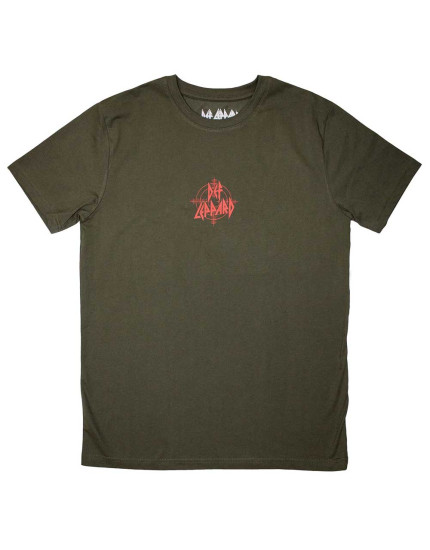 Def Leppard - Mini Target Logo (Green) (tričko) obrázok 1