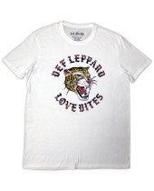 Def Leppard - Love Bites Circle (White) (tričko)