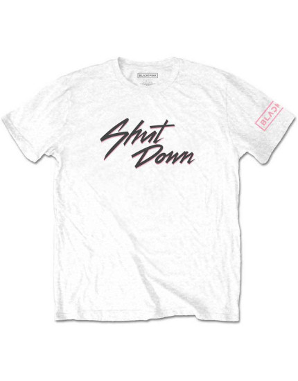 BlackPink - Shut Down (White) (Sleeve Print) (tričko) obrázok 1