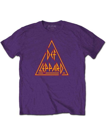 Def Leppard - Classic Triangle Logo (Purple) (tričko) obrázok 1