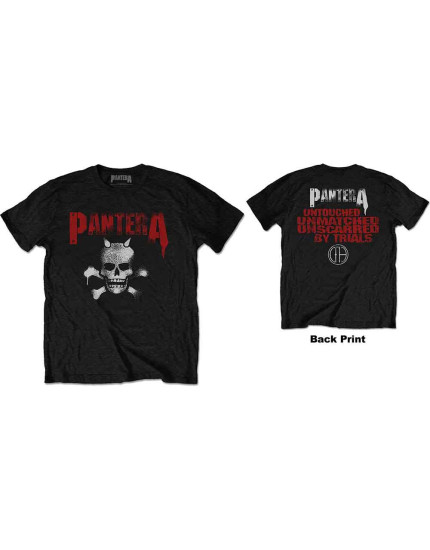 Pantera - Horned Skull Stencil (Back Print) (tričko) obrázok 1